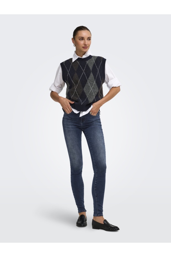 Pull Argyle Night Sky ONLRHOMBUS ONLY - 1 | TOPOS